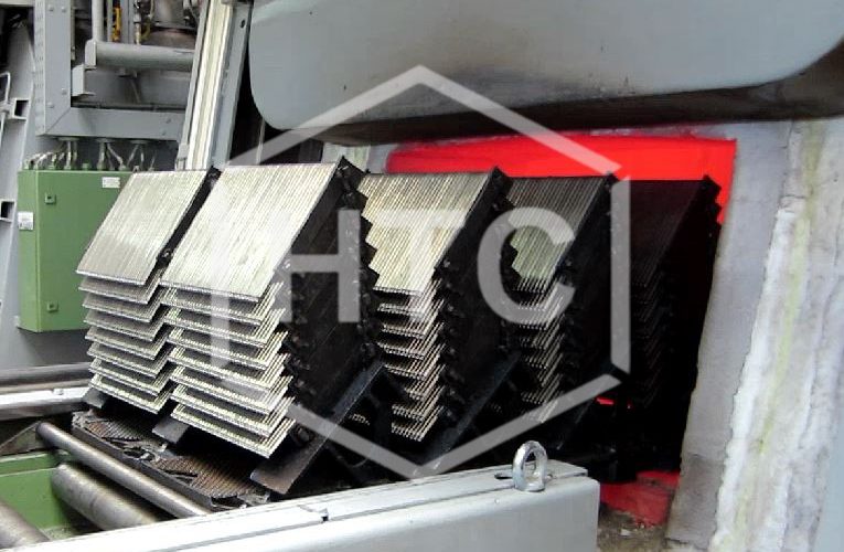 CFC-Racks running in chamber furnace at Wiha, Germany