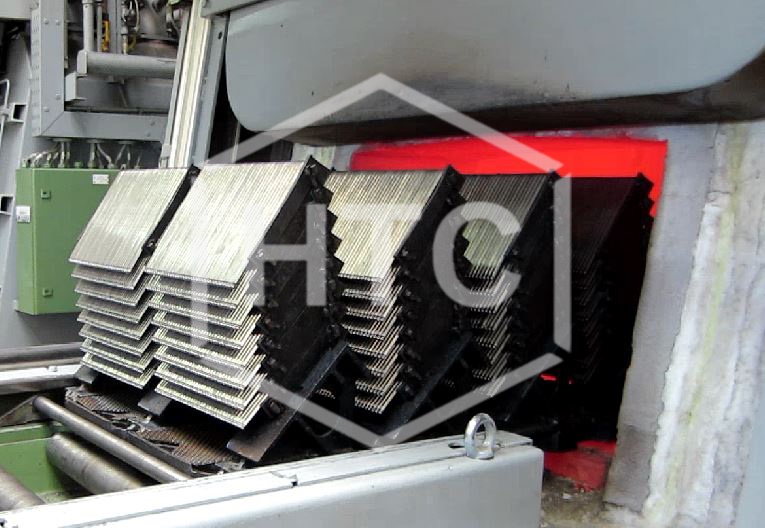 CFC-Racks running in chamber furnace at Wiha, Germany